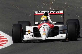 Brasileiro a bordo da McLaren-Honda em 1991. Foto: Divulgação