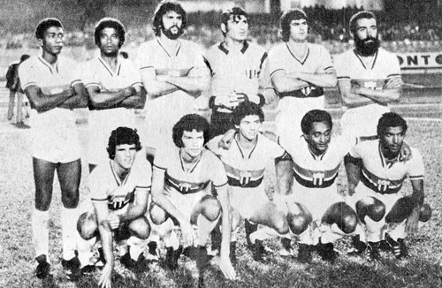 Botafogo de Ribeirão Preto (SP), anos 70. Em pé: Wilson Campos, Mário, Miro, Aguillera, Mineiro e Manoel. Agachados: Zé Mário, Sócrates, Osmarzinho, Lorico e João Carlos Motoca.
