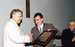 Jornalista esteve na cidade paulista para a homenagem