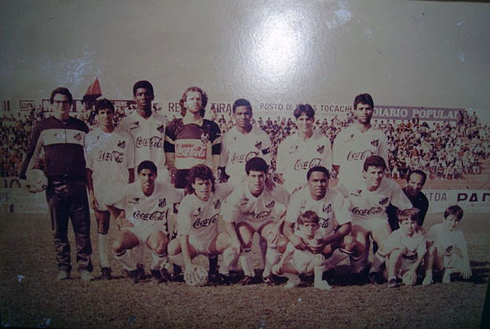 Da esquerda para a direita, em pé: Índio, Camilo, Sérgio Guedes, César Sampaio, Marcelo Veiga e Luís Carlos. Agachados: Axel, Paulinho Mclaren, César Ferreira, Serginho Chulapa e Zé Humberto. Foto enviada por Zé Humberto