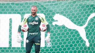 Weverton será o titular da meta alviverde. Foto: Fabio Menotti/Palmeiras