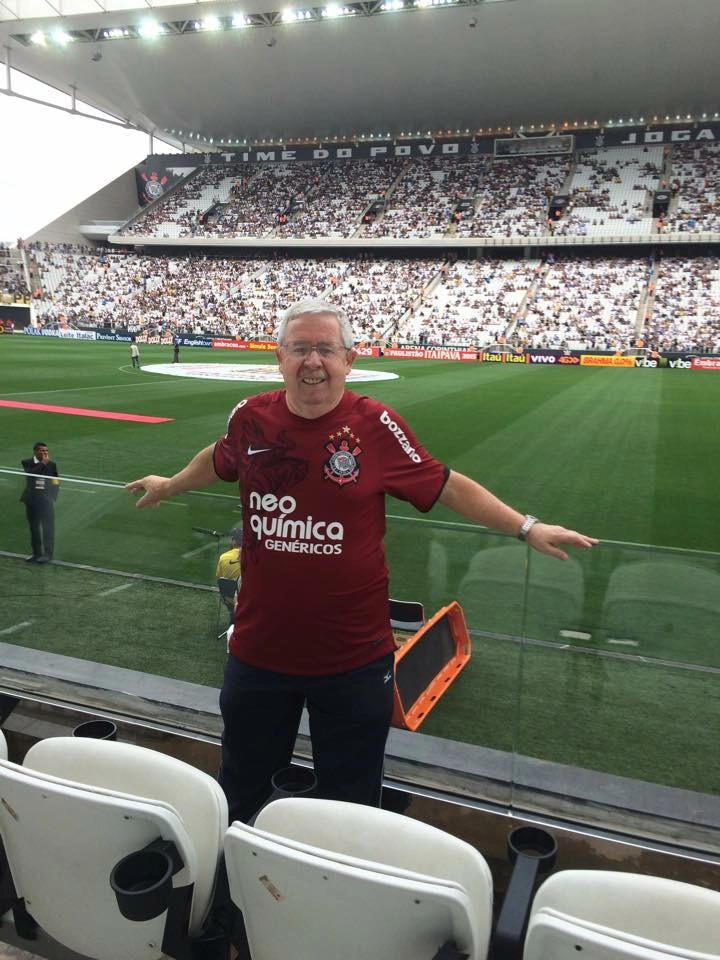 Em 2015, na Arena Corinthians. Foto: arquivo pessoal de Picá