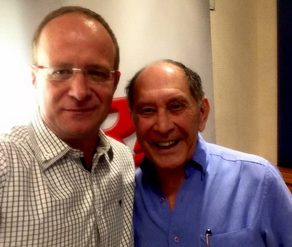 Rogério Assis e José Silvério na Rádio Bandeirantes, em dezembro de 2015