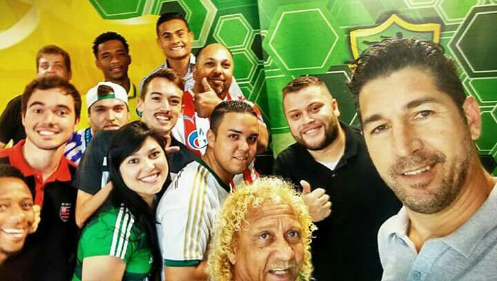 Douglas Nicolete, Biro-Biro, Silvia Waszak, Luiz Carlos Henrique, e Sergio, durante o programa `Bola Redonda&acute;, em agosto de 2016. Foto: reprodu&ccedil;&atilde;o