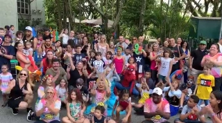 Garotada fez a festa na sede da emissora, no Morumbi. Foto; Divulgação