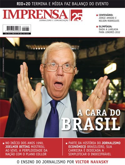 Capa da Revista Imprensa em julho de 2012