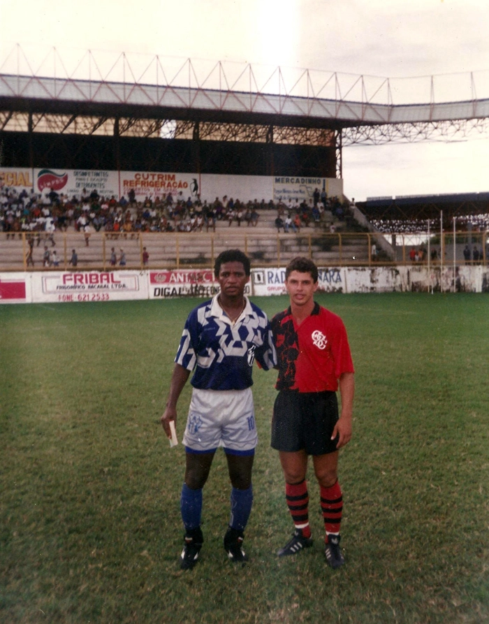 Adílio e Marcelo Gomes (aqui, pelo Guarany de Sobral). Foto enviada por Alexandre Colli