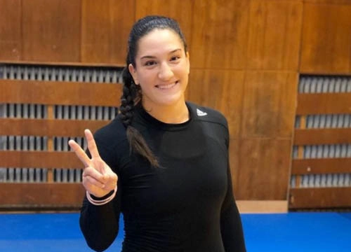 Mayra Aguiar, atleta da Sociedade de Ginástica Porto Alegre