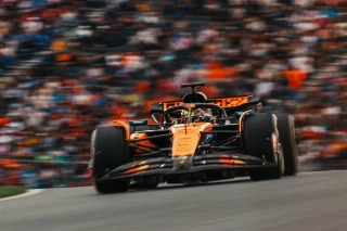 Australiano havia sido superado por Norris nas tr&ecirc;s sess&otilde;es livres em Zandvoort. Foto: McLarenF1