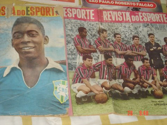 Pelé e outros craques, que também foram destaque na memorável revista