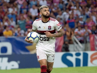 Gabigol, artilheiro do Rubro-Negro no ano. Foto: Alexandre Vidal/Flamengo
