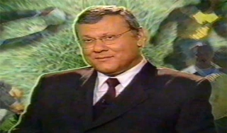 Milton Neves comandando a atração em 2002 com vários convidados. Foto: Reprodução