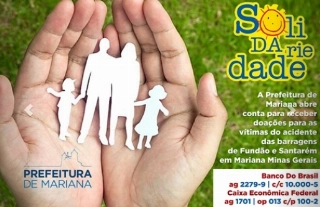 Prefeitura de Mariana-MG pede ajuda para v&iacute;timas de trag&eacute;dia