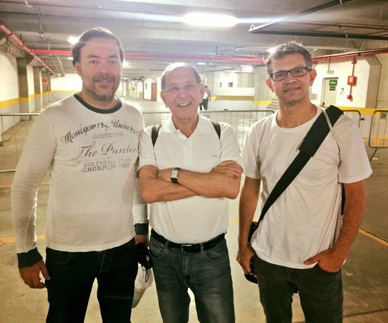 Leandro Quesada, José Silvério e Frank Fortes em 2015. Foto: reprodução