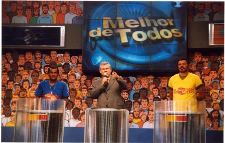 Melhor de Todos, programa dominical da Band-Traffic, em 1999: Luis Pereira enfrentou Sócrates. Houve empate