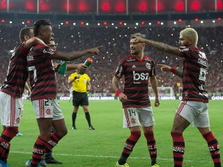 Juntos, Gabigol e Bruno Henrique somam 60 gols no ano (Foto: Alexandre Vidal/Flamengo)