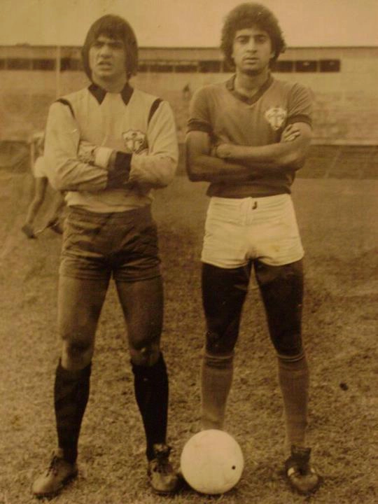 Silvio e Radar, na Portuguesa-SP, em 1974. Foto: Arquivo pessoal Silvio Forti