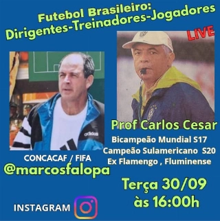 Experientes profissionais falarão sobre dirigentes, treinadores e jogadores