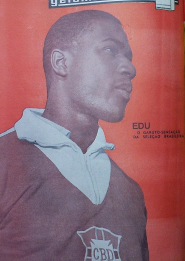 Edu, grande ponta do Santos, era considerado o garoto sensação da Seleção Brasileira para a Copa do Mundo de 1966, na Inglaterra. Foto: Walter Peres