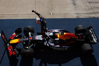 Holandês comemora sua vitória em Austin no último domingo. Foto: Oracle Red Bull Racing