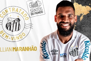 Jogador de 26 anos assinou até 2024 com o Peixe. Foto: Divulgação