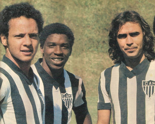 Reinaldo, Paulo Isidoro e Marcelo. Foto enviada por Walter Roberto Peres da Revista Placar/Célio Apolinário