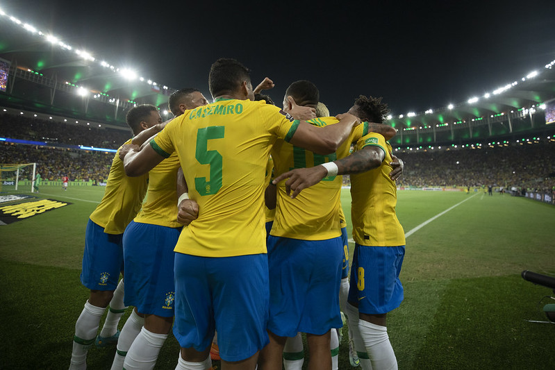 Seleção brasileira ainda não sofreu nenhuma derrota nessa edição das Eliminatórias. Foto: Lucas Figueiredo/CBF