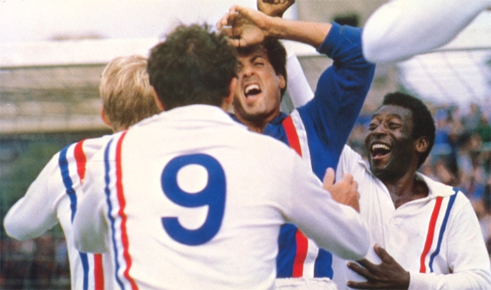 Com Sylvester Stallone, Pelé participou do filme Fuga para a Vitória, em 1981. Foto: In My Ear