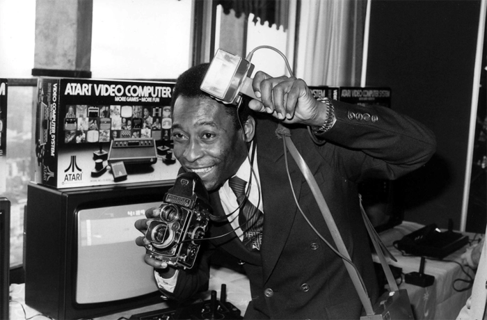 Em 1981, Pelé apresentou seu jogo para o Atari. Foto: Foto: In My Ear