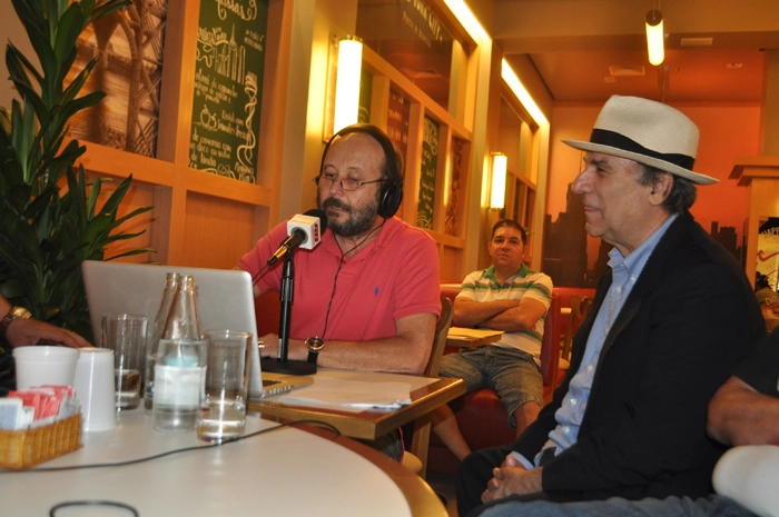 Osmar, à direita, durante o programa 