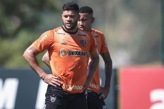 Hulk estará no comando de ataque da equipe mineira nesta noite. Foto: Pedro Souza/Atlético