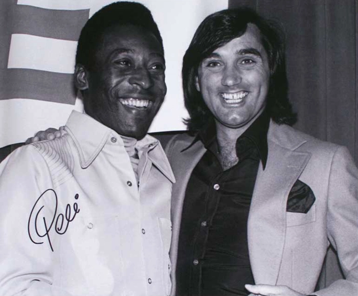 Pelé e George Best. Foto enviada por Roberto Saponari