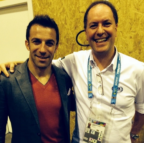 Alessandro Del Piero, ídolo da Juventus, e Mário Quaranta