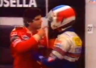 Chico Serra e Raul Boesel se desentenderam após a classificação em Montreal. Foto: Reprodução