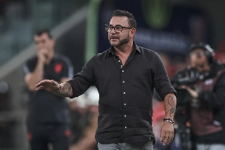 O técnico Antonio Mohamed, do Atlético. Foto: Pedro Souza / Atlético