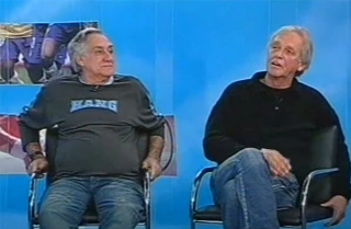 Ex-goleiros estiveram na atração comandada por Milton Neves em 2005. Foto: Reprodução