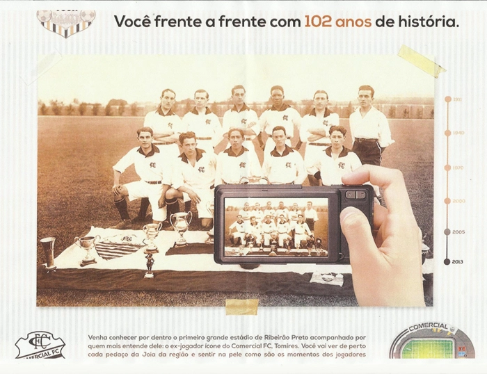 O Comercial, comemorando seu 102 anos, em 10 de outubro de 2013. Imagem enviada por Tomires