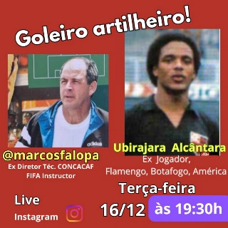 Ubirajara Alc&acirc;ntara &eacute; o convidado de Marcos Falopa na live desta ter&ccedil;a-feira