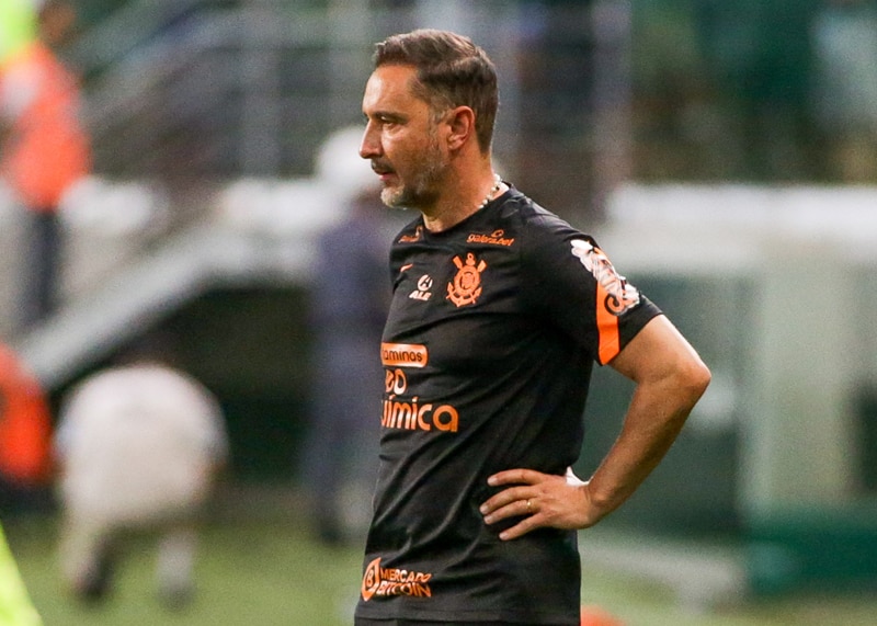 Vítor Pereira, treinador corintiano. Foto: Rodrigo Coca/Ag. Corinthians