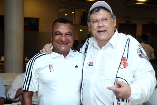 Ao lado de Milton Neves, em 15 de julho de 2011. Foto: Luiz Gonzaga