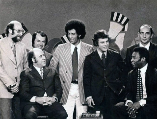 Uma foto, uma hist&oacute;ria! Craques da bola e do microfone na TV Cultura de S&atilde;o Paulo