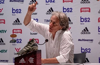 Técnico português afirmou que no Mengão encontrou melhor grupo de jogadores com quem já trabalhou. Foto: Alexandre Vidal/Flamengo