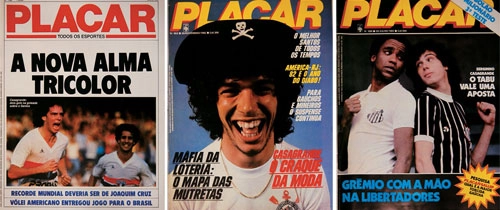 Casagrande foi por muitas vezes capa da Revista Placar  