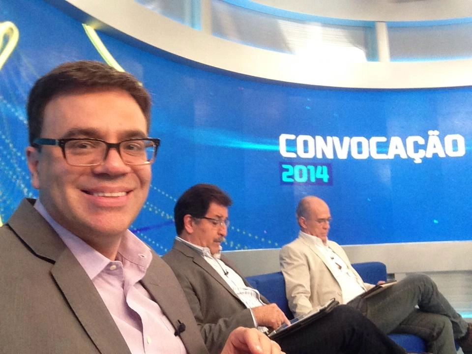 Da esquerda para a direita, Mauro Beting, René Simões e Mário Sérgio