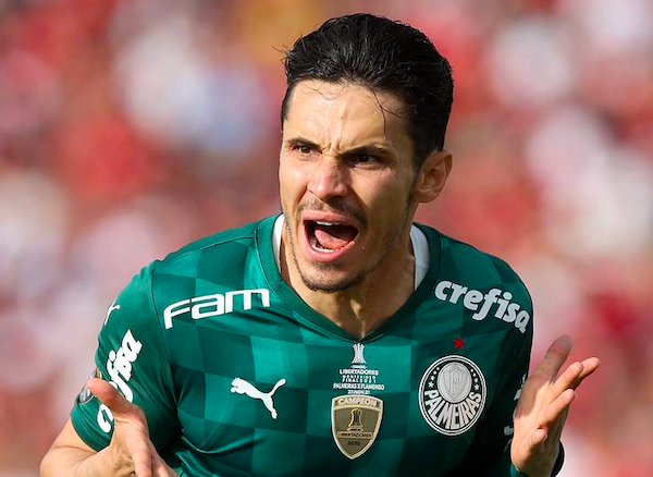 Raphael Veiga, meia do Palmeiras. Foto: Cesar Greco/Ag. Palmeiras