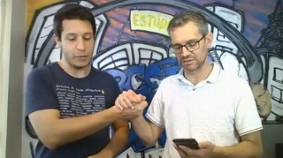 Lucas Reis e Frank Fortes durante a Live de quarta-feira. Foto: Reprodu&ccedil;&atilde;o