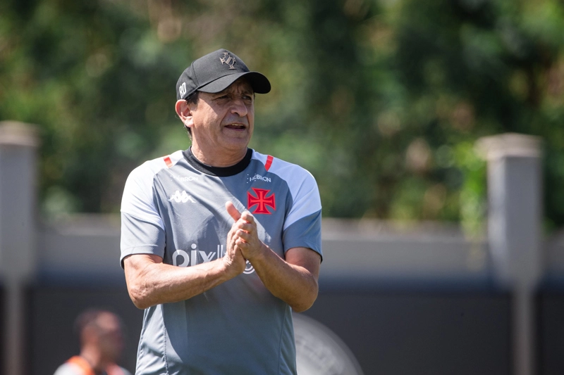 Em setembro de 2023, durante treino do Vasco. Foto: Leandro Amorim/Vasco