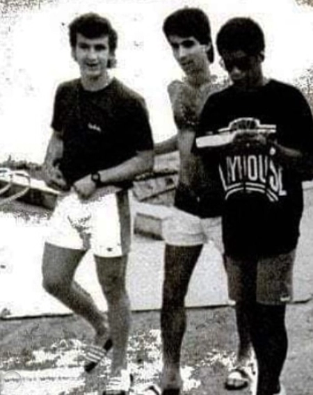 Trio de craques do Bangu em 1986: Neto, Mauro Galvão e Marinho. Foto: Divulgação
