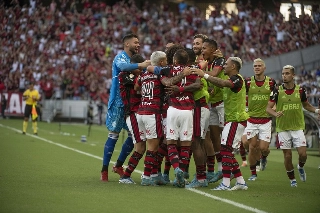 Mengão é o líder do grupo H com 10 pontos. Foto: Alexandre Vidal/Flamengo