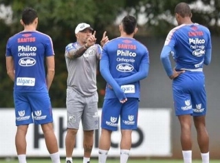 Partida pode ser a última com Sampaoli no comando do Peixe. Foto: Ivan Storti/ Santos FC